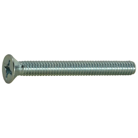 Midwest Fastener #12-24 x 2 in Phillips Flat Machine Screw, Zinc Plated Steel, 15 PK 32067